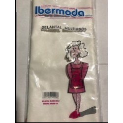 DELANTAL BLANCO HULE  60*80